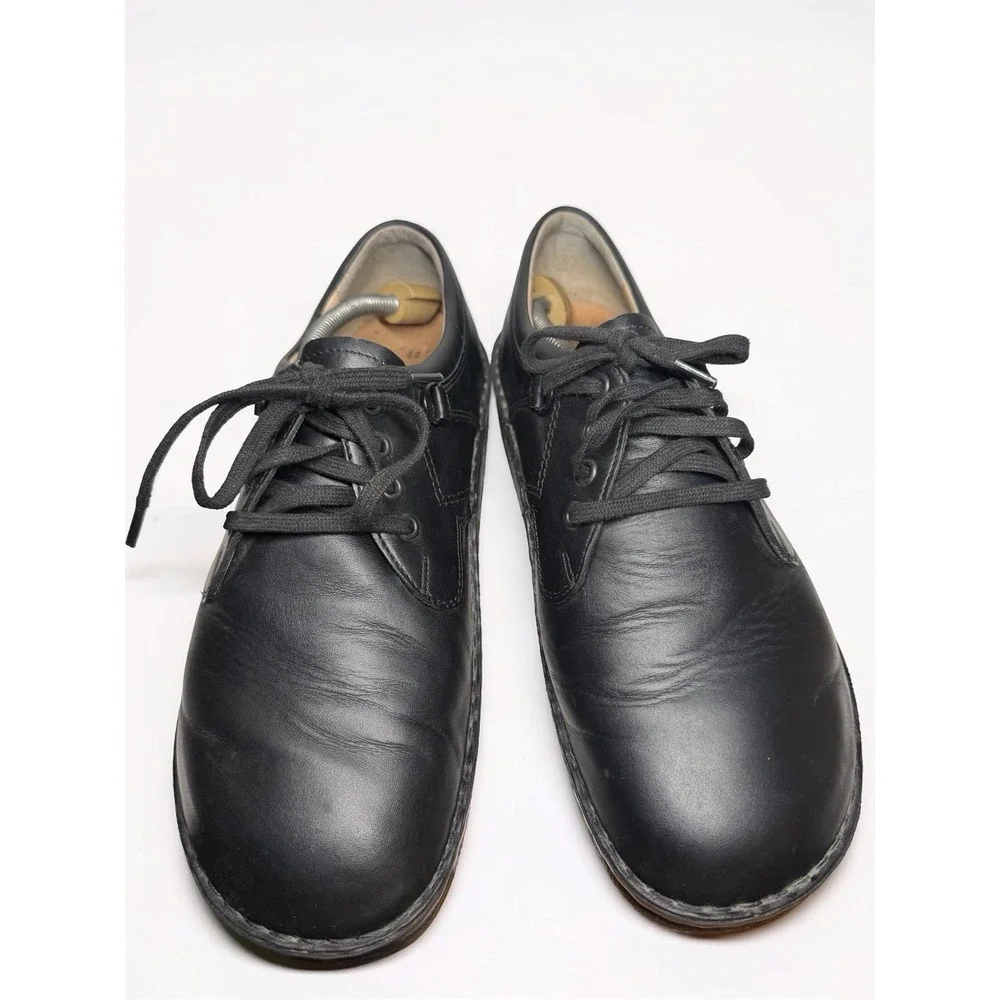 Finn Comfort  VAASA KAFFEE Men's Shoes Size 10.5 EU 44 Black Leather Oxford EUC